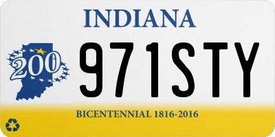 IN license plate 971STY
