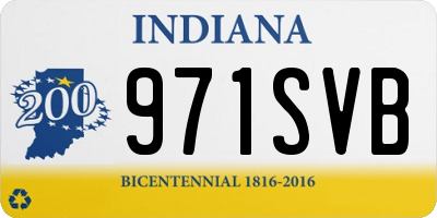 IN license plate 971SVB