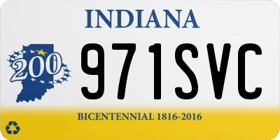 IN license plate 971SVC
