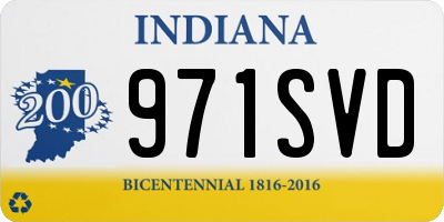 IN license plate 971SVD