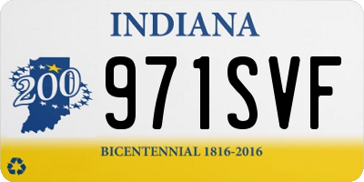 IN license plate 971SVF