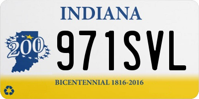 IN license plate 971SVL