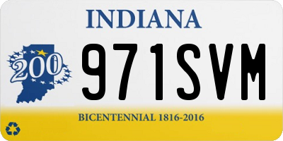 IN license plate 971SVM