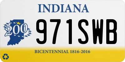 IN license plate 971SWB