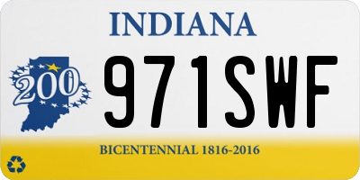IN license plate 971SWF