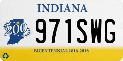 IN license plate 971SWG