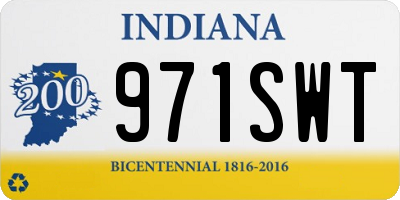IN license plate 971SWT