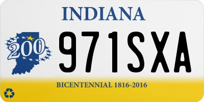 IN license plate 971SXA