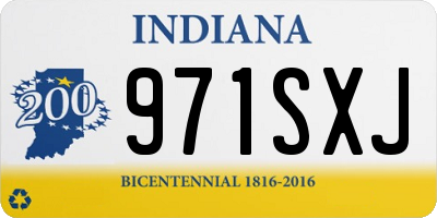 IN license plate 971SXJ
