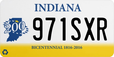 IN license plate 971SXR
