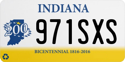 IN license plate 971SXS