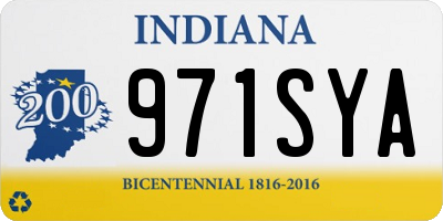 IN license plate 971SYA
