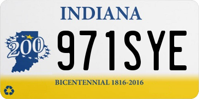 IN license plate 971SYE
