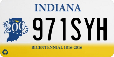 IN license plate 971SYH