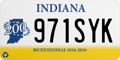 IN license plate 971SYK