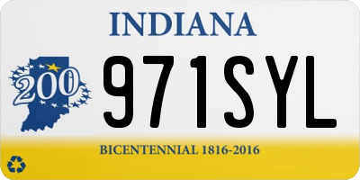 IN license plate 971SYL