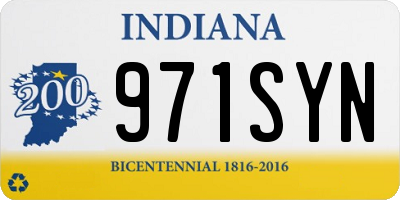 IN license plate 971SYN