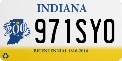 IN license plate 971SYO