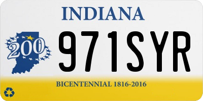 IN license plate 971SYR