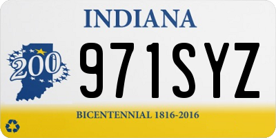 IN license plate 971SYZ