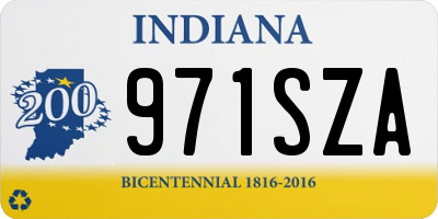 IN license plate 971SZA