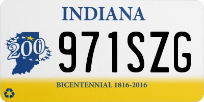 IN license plate 971SZG