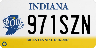 IN license plate 971SZN