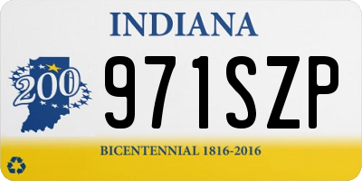 IN license plate 971SZP