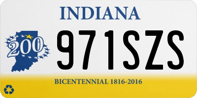 IN license plate 971SZS