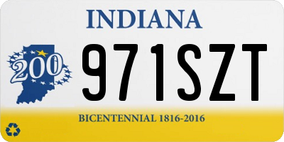 IN license plate 971SZT