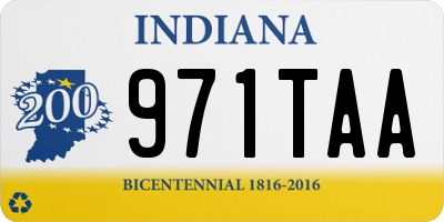 IN license plate 971TAA