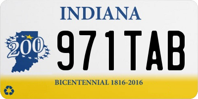 IN license plate 971TAB