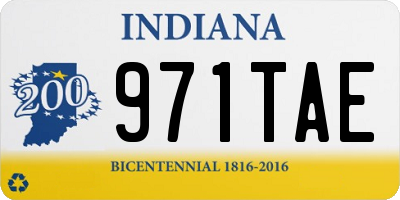 IN license plate 971TAE