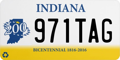 IN license plate 971TAG