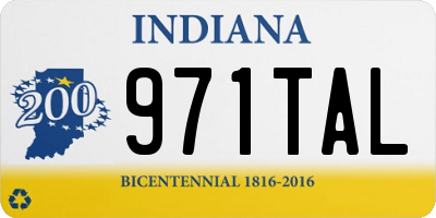 IN license plate 971TAL