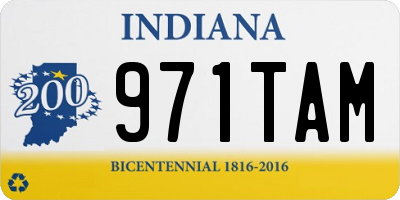 IN license plate 971TAM