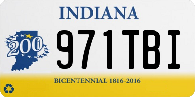 IN license plate 971TBI