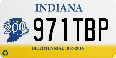 IN license plate 971TBP