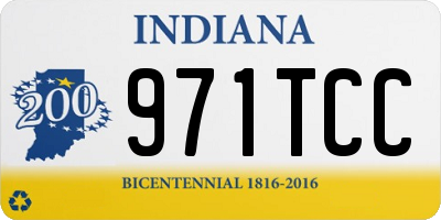 IN license plate 971TCC
