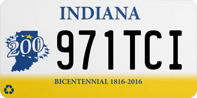 IN license plate 971TCI