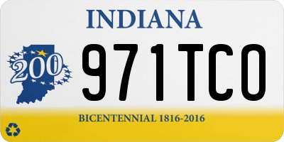 IN license plate 971TCO