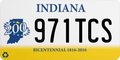 IN license plate 971TCS