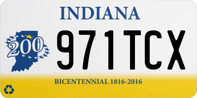 IN license plate 971TCX