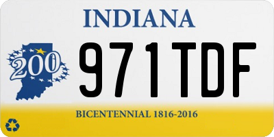 IN license plate 971TDF