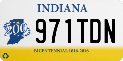 IN license plate 971TDN