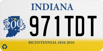 IN license plate 971TDT