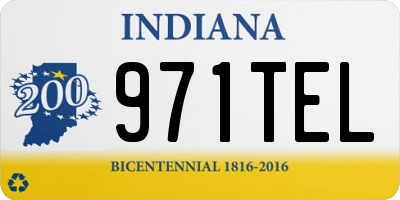 IN license plate 971TEL