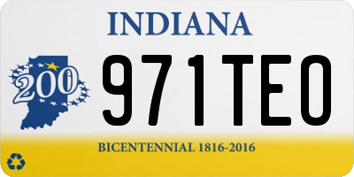 IN license plate 971TEO