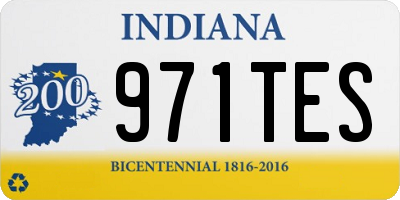 IN license plate 971TES