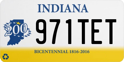 IN license plate 971TET